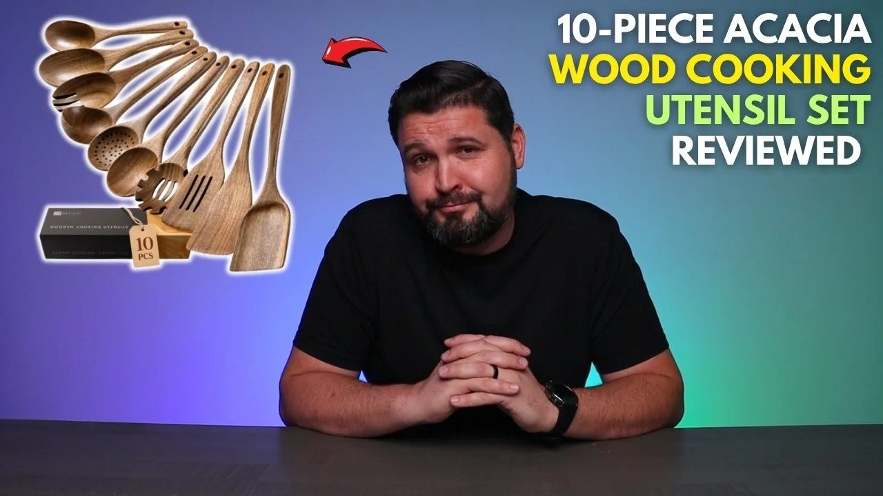 10-Piece Acacia Wood Cooking Utensil Set - REVIEWED