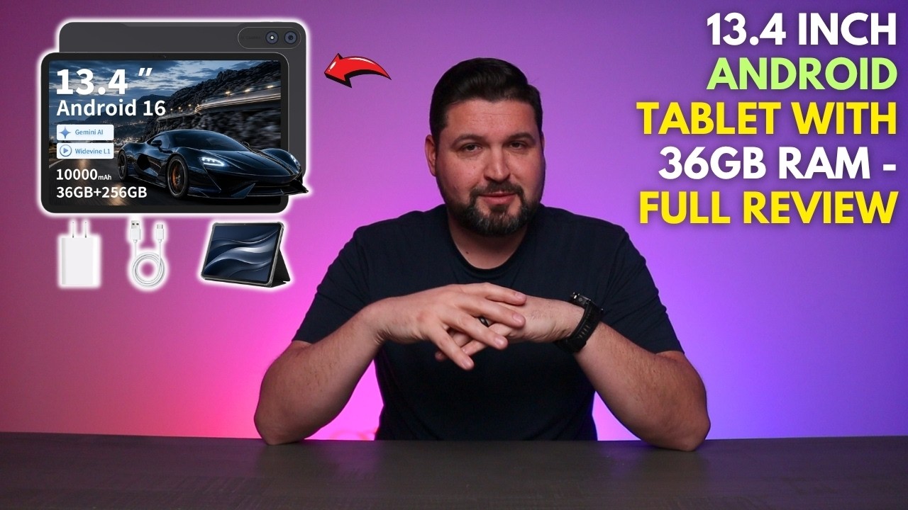 13.4 Inch Android Tablet with 36GB RAM - Full Review