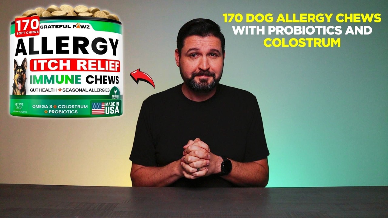 170 Dog Allergy Chews with Probiotics and Colostrum