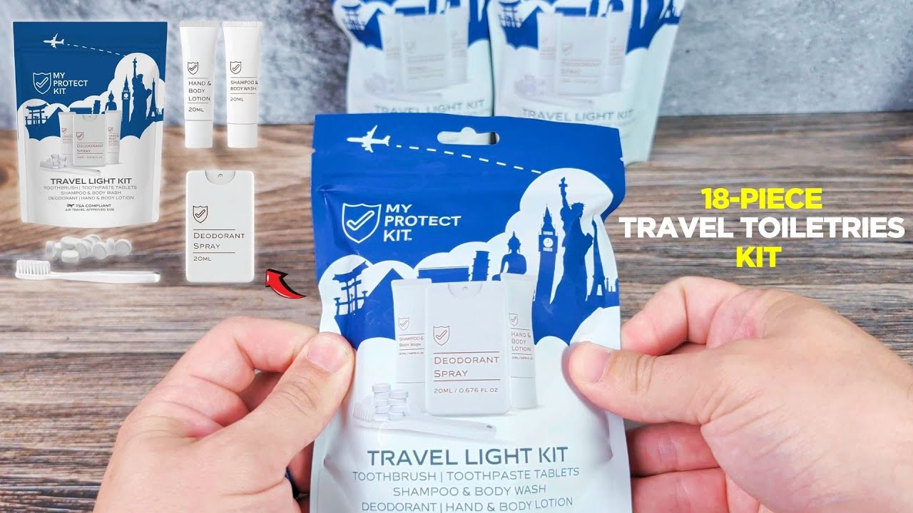 18-Piece Travel Toiletries Kit - CommQuest