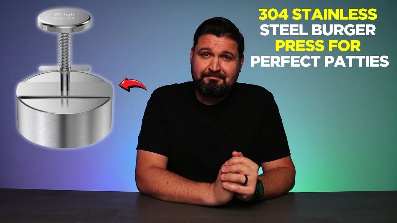 304 Stainless Steel Burger Press for PERFECT Patties