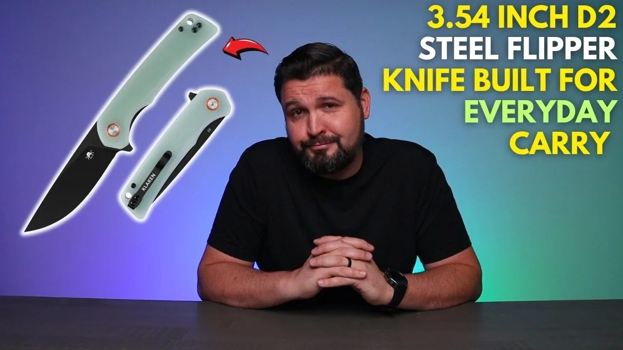 3.54 Inch D2 Steel Flipper Knife BUILT for Everyday Carry