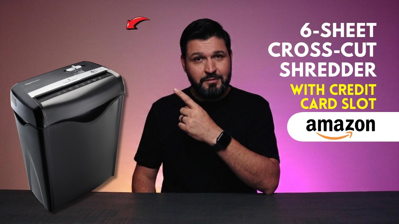6-Sheet Cross-Cut Shredder with Credit Card Slot - Amazon