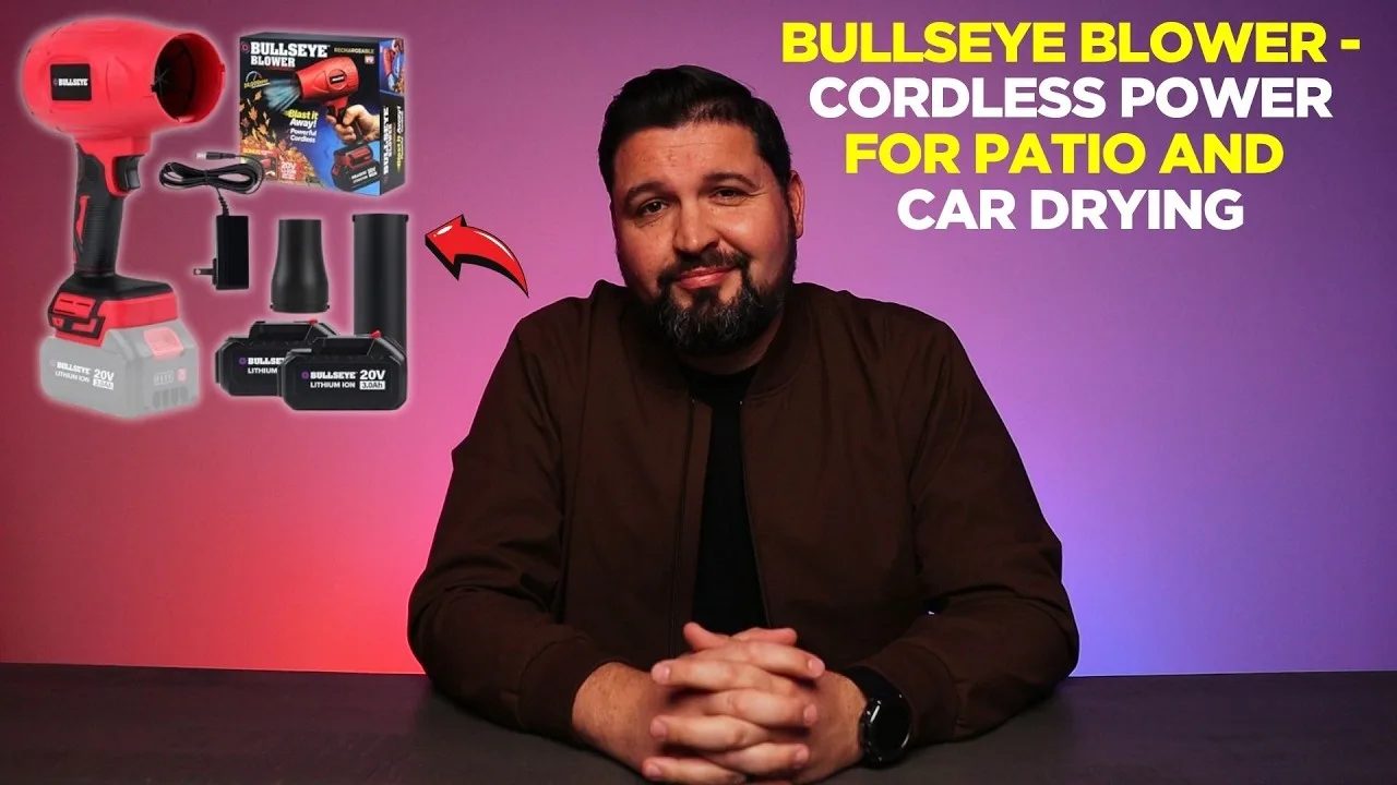 Bullseye Blower - CORDLESS Power for Patio and Car Drying