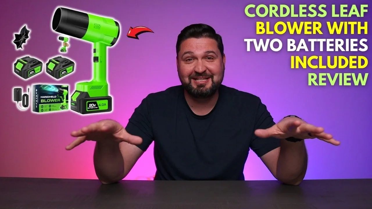 Cordless Leaf Blower with TWO Batteries Included - Review