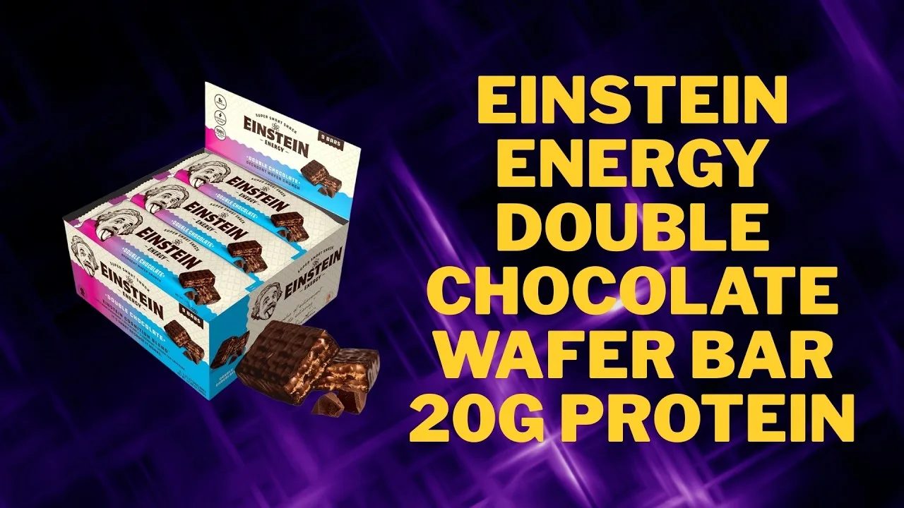 Einstein Energy DOUBLE CHOCOLATE Wafer Bar - 20g Protein