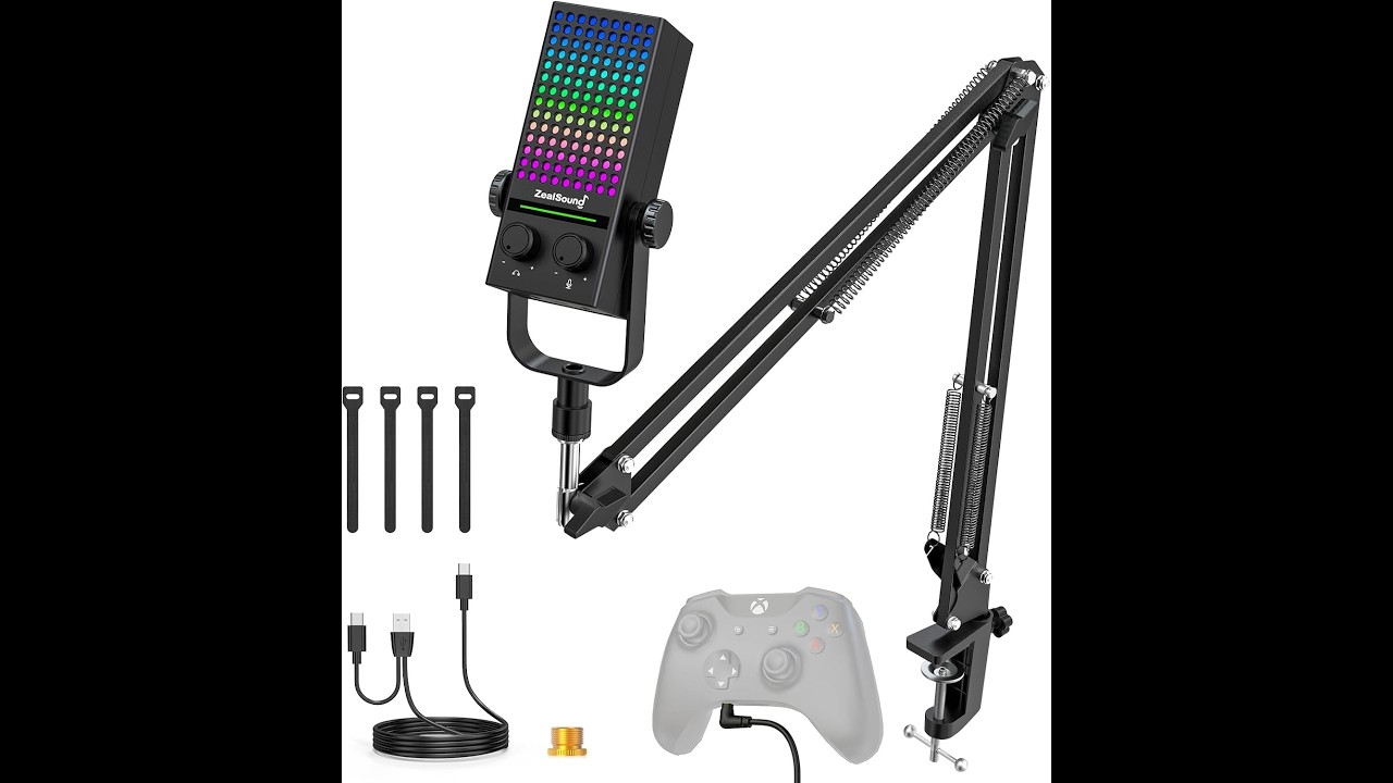 Gaming Mic with Boom Arm Built for Streaming - ZealSound