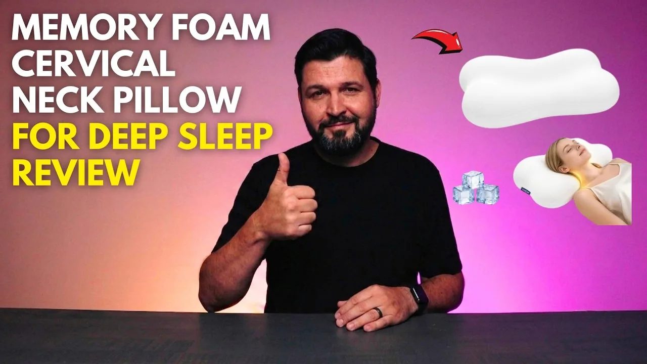 Memory Foam Cervical Neck Pillow for DEEP Sleep - Review