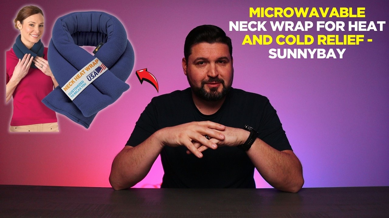 Microwavable Neck Wrap for Heat and Cold Relief - SunnyBay
