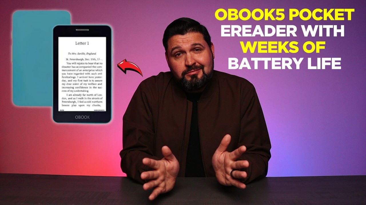OBOOK5: Pocket eReader with Weeks of Battery Life
