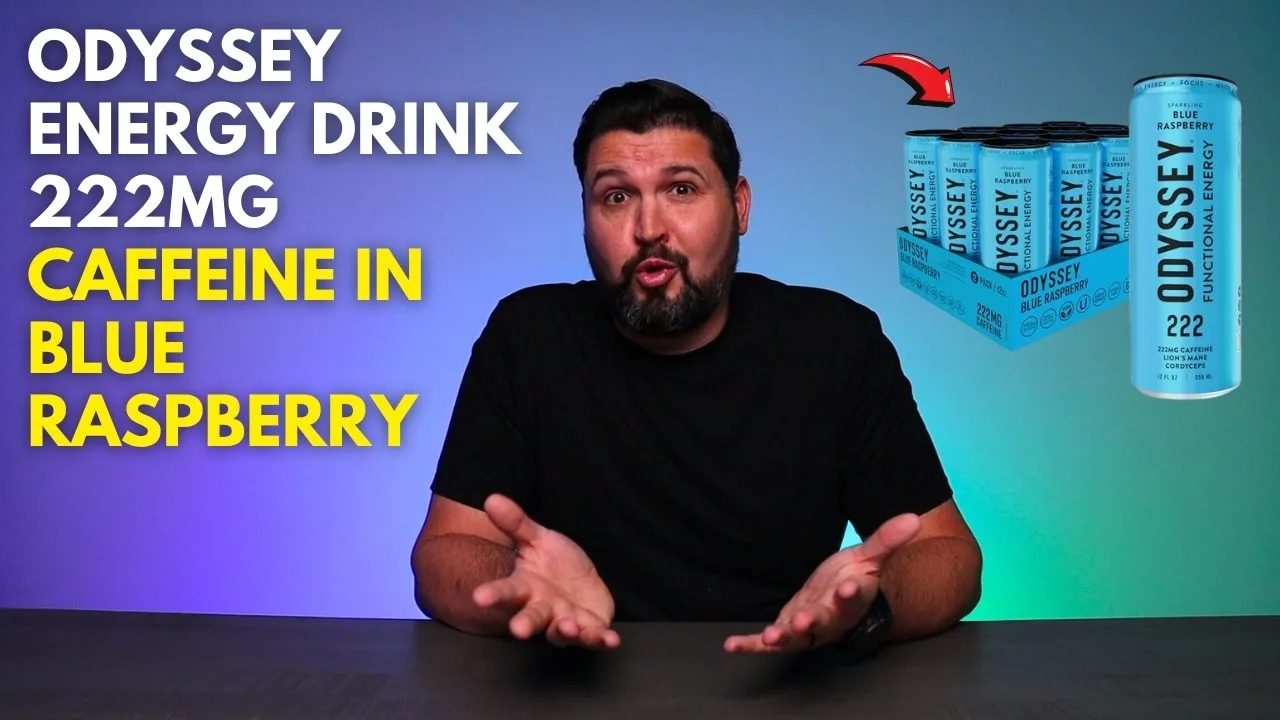 Odyssey Energy Drink - 222mg Caffeine in Blue Raspberry