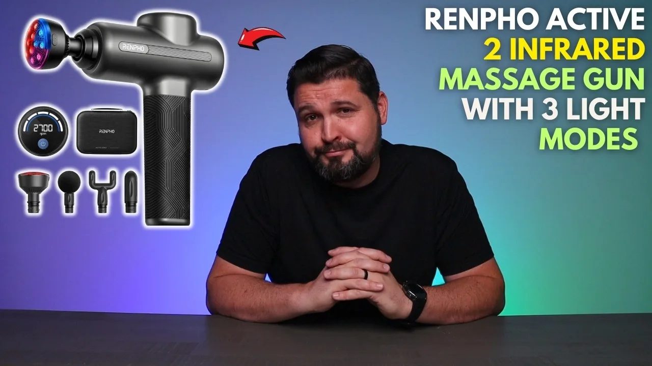 RENPHO Active 2 - Infrared Massage Gun with 3 Light Modes