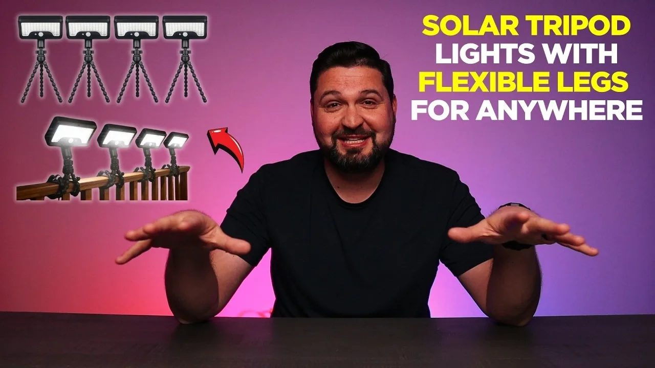 Solar Tripod Lights with Flexible Legs for Anywhere