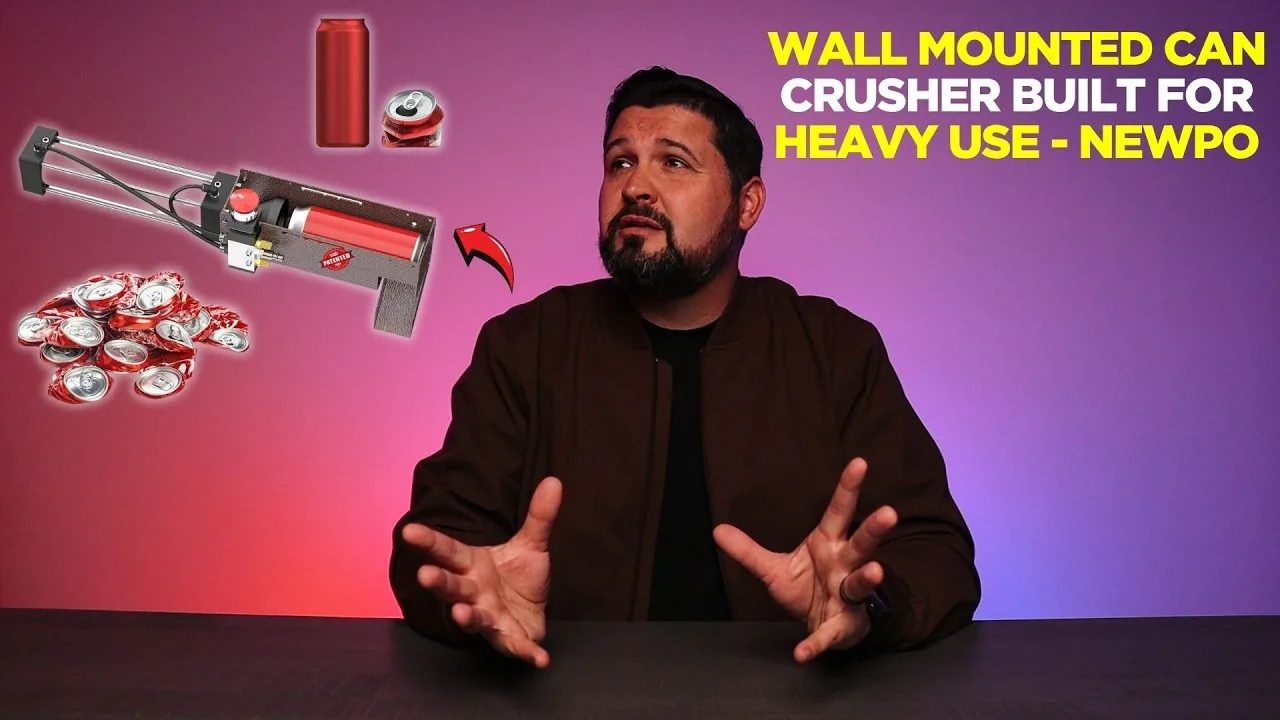 Wall Mounted Can Crusher Built for Heavy Use - NEWPO
